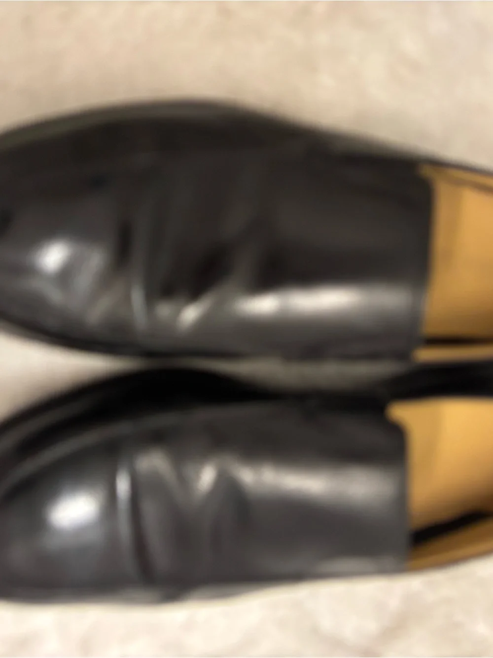 Cole Haan Black Leather Slip-On Loafers